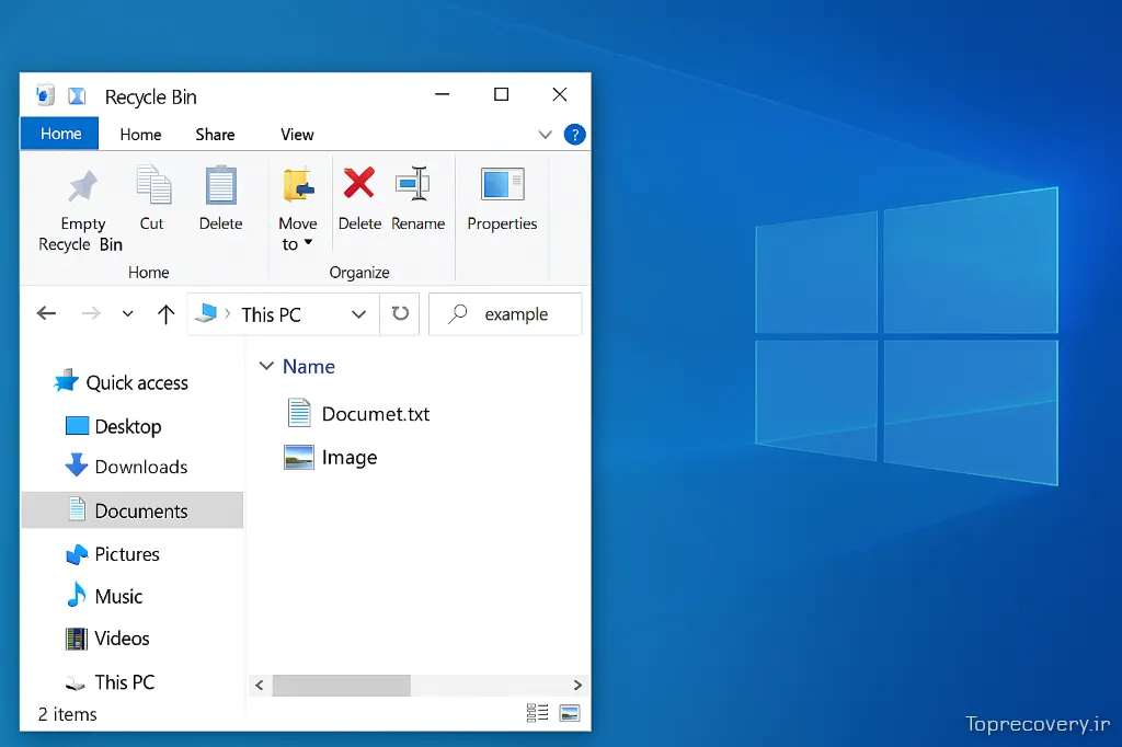 بررسی Recycle Bin و استفاده از SearchHistory