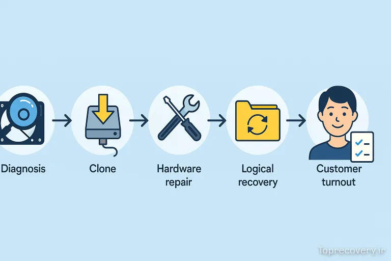 مراحل بازیابی اطلاعات در مراکز تخصصی