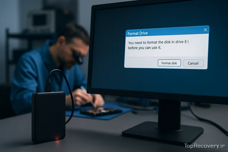 ریکاوری هارد اکسترنال فرمت شده
