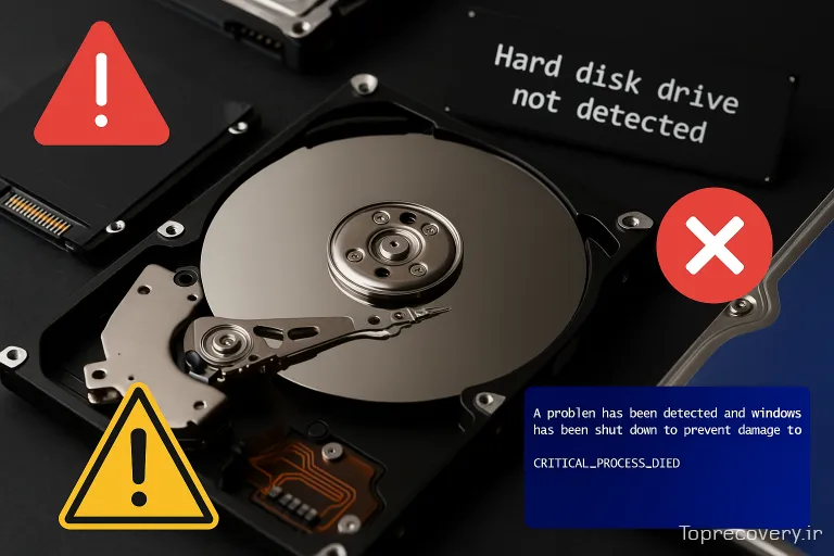 نشانه خرابی هارد تعمیر هارد دیسک